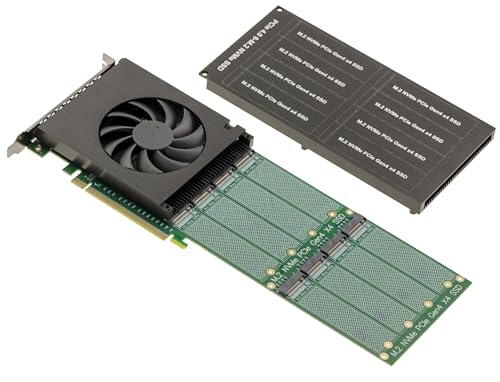 KALEA-INFORMATIQUE PCIe 4.0 x16-Karte für 8 SSD M.2 NVMe CHIPSET Broadcom PEX88048 – Schutz durch belüftetes Aluminiumgehäuse KALEA-INFORMATIQUE PCIe 4.0 x16-Karte für 8 SSD M.2 NVMe CHIPSET Broadcom PEX88048 – Schutz durch belüftetes Aluminiumgehäuse von KALEA-INFORMATIQUE