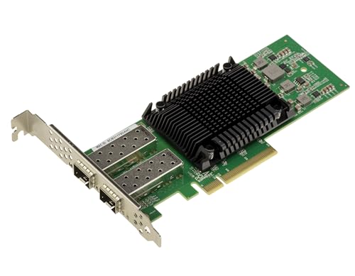 KALEA-INFORMATIQUE PCIe 4.0 x8 Netzwerkkarte LAN Ethernet 2 Ports 25G SFP28 mit Intel E810 Chipsatz von KALEA-INFORMATIQUE