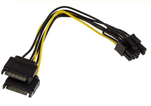 KALEA-INFORMATIQUE PCIe 6- oder 8-Punkt-Stecker-Adapterkabel für Grafikkarten an 2 SATA 15-Punkt-Stecker-Netzteile. Länge 20 cm KALEA-INFORMATIQUE PCIe 6- oder 8-Punkt-Stecker-Adapterkabel für Grafikkarten an 2 SATA 15-Punkt-Stecker-Netzteile. Länge 20 cm von KALEA-INFORMATIQUE