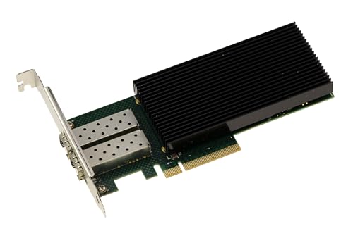 KALEA-INFORMATIQUE PCIe-Controller-Karte 10G LAN Fibre SFP+ 2 Ports X722-DA2 mit Intel Confidential Chipset - 10GbE Ethernet Network Adapter X722. von KALEA-INFORMATIQUE