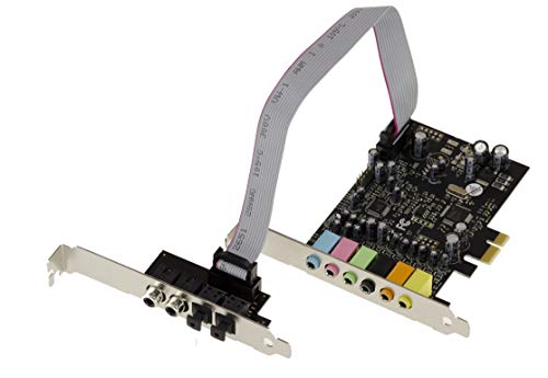 KALEA-INFORMATIQUE 7.1-Kanal-PCIe-Sound-Controller-Karte mit CMedia Oxygen CM8828 und CM9882A Chipsatz - Digitale SPDIF-EIN- und Ausgänge. von KALEA-INFORMATIQUE