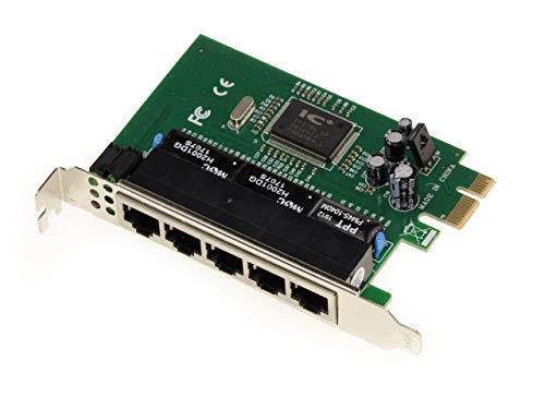 KALEA-INFORMATIQUE PCIe Switch Ethernet-Karte mit Chipsatz IC Plus IP175-5 Ports. von KALEA-INFORMATIQUE