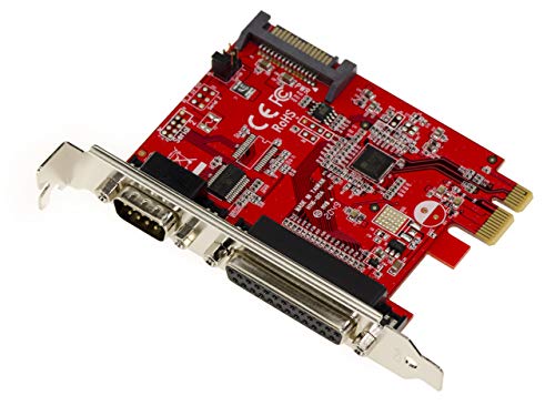 KALEA-INFORMATIQUE PCIe x1 Controller-Karte 2.0 Seriell COM RS232 + Parallel LPT DB25 POS Power On Serial 5V 12V RI. KALEA-INFORMATIQUE PCIe x1 Controller-Karte 2.0 Seriell COM RS232 + Parallel LPT DB25 POS Power On Serial 5V 12V RI. von KALEA-INFORMATIQUE