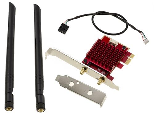 KALEA-INFORMATIQUE PCIe x1 Wireless-Netzwerk-Controller-Karte für WiFi 6 IEEE 802.11ax und Bluetooth 5.1 mit Intel AX200 NGW-Chipsatz von KALEA-INFORMATIQUE