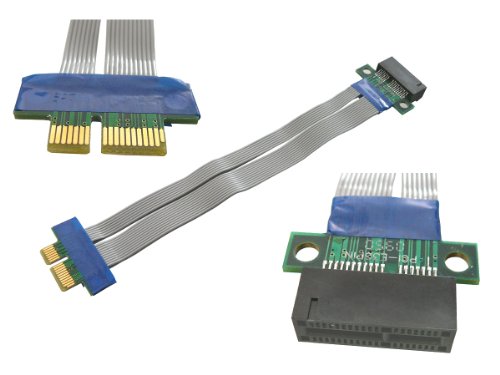 KALEA-INFORMATIQUE Riser-Erweiterungsmatte für PCI Express x1-Anschluss zu PCIe x1-Anschluss Länge 195mm von KALEA-INFORMATIQUE