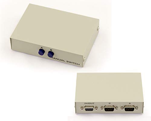 KALEA-INFORMATIQUE Serielle RS232-Freigabebox RS-232-Switch mit 2 Anschlüssen. Umkehrbar, 2 Eingänge auf 1 Ausgang ODER 1 Eingang auf 2 Ausgänge. von KALEA-INFORMATIQUE