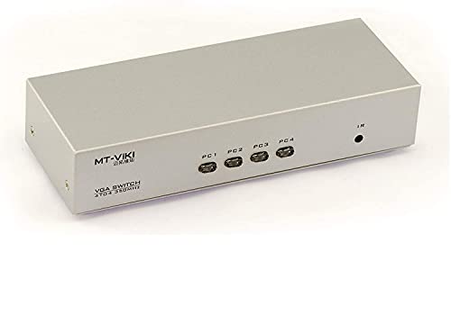 KALEA-INFORMATIQUE Switch und Splitter VGA 350MHz 4 zu 4, Auswahl Einer von 4 Eingangsquellen und duplizierte Anzeige auf 4 Bildschirmen. von KALEA-INFORMATIQUE