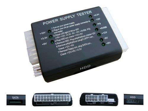 KALEA-INFORMATIQUE Tester für ATX-Netzteile und interne ATX-Netzkabel 20/24 P4 P6 P8 Molex SATA. von KALEA-INFORMATIQUE