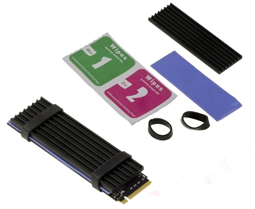 KALEA-INFORMATIQUE Thermoschutz-Set für SSD M2 Format 2280 mit Thermopad und Kühler von KALEA-INFORMATIQUE