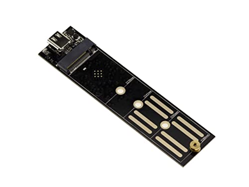 KALEA-INFORMATIQUE USB 3.1 Gen 2.0 Schlüsseladapter für alle Arten von M.2 NGFF SSDs: M2 NVMe UND SATA Unterstützung mit Realtek RTL9210B Chipsatz. von KALEA-INFORMATIQUE