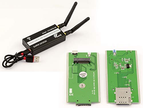 KALEA-INFORMATIQUE USB-Adapter für M.2 WWAN LTE-Karte (M2 Socket 2 SSIC-Base WWAN), mit SIM-Kartensteckplatz, 3G 4G-kompatibel. von KALEA-INFORMATIQUE