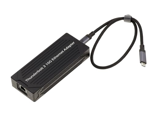 KALEA-INFORMATIQUE USB Thunderbolt 3 10G auf 10 GIGABIT ETHERNET 10G 5G 2.5G 1G 100Mb Netzwerk-Adapterkabel mit Intel JHL6340 und AQC107 Controllern. von KALEA-INFORMATIQUE