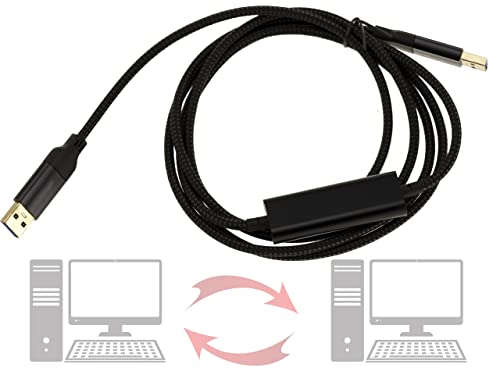 KALEA-INFORMATIQUE USB-3-5G-Verbindungskabel für den lokalen Dateiaustausch direkt zwischen PCs. USB-A- oder USB-3-Anschluss, Unterstützung für Windows und Mac. USB3 Data LINK von KALEA-INFORMATIQUE