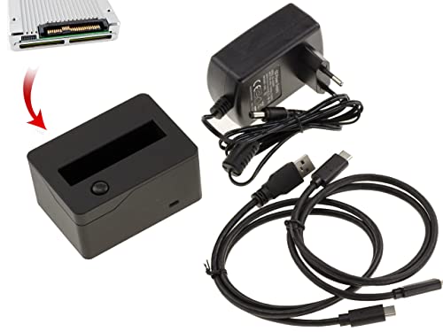 KALEA-INFORMATIQUE Vertikale Dockingstation für SSD U2 NGFF SFF-8639 USB3.1 10G A- oder C-Verbindung, 3A-Stromversorgung. Datenrate 900MB/s. von KALEA-INFORMATIQUE