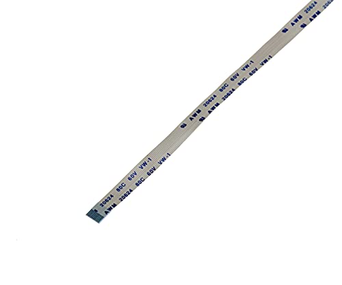 KALEA-INFORMATIQUE ZIF-Band FPC 12 AWM-Fäden, 0,5 mm Abstand, 200 mm Länge, 6 mm Breite. Anschlüsse auf derselben Seite der FPC-Matte. von KALEA-INFORMATIQUE