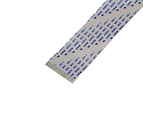 KALEA-INFORMATIQUE ZIF-Band FPC 28 AWM-Fäden, 1 mm Abstand, 200 mm Länge, 29 mm Breite. Steckverbinder auf derselben Seite der FPC-Matte. von KALEA-INFORMATIQUE