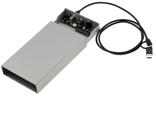 Kalea-INFORMATIQUE Metallgehäuse für SAS 2.5 oder 3.5 mit SFF-8482 Anschluss USB 3.2 Gen 2x1 10G und Netzteil 12V 3A von KALEA-INFORMATIQUE