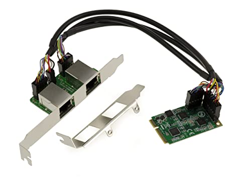 KALEA-INFORMATIQUE Mini PCIe MiniPCIe Karte 2 Ports 2.5 Gigabit RJ45 LAN ethernet 10 100 1000 1G 2.5G. DUAL Chipsatz Realtek RTL8125. von KALEA-INFORMATIQUE