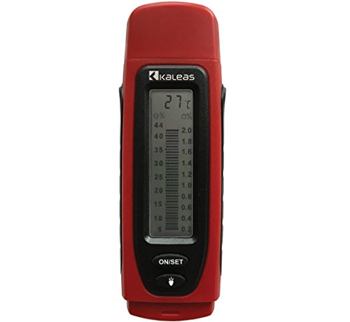 Kaleas Feuchtemesser MD-15 Feuchtemessgerät Feuchteindikator für Holz Brennholz und Baumaterialien wie Putz Estrich Beton Mörtel Gips sowie Papier (34035) von KALEAS