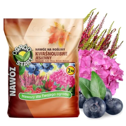 KALINOVA Dünger für Heidelbeeren 2kg - Blumendünger - Herbstdünger für Hortensien, Obststräucher, Koniferen, Heidelbeeren, Azaleen, Erika, Blaubeeren - Pflanzendünger - Obstdünger - Beerendünger von KALINOVA