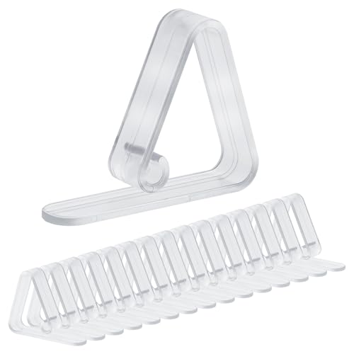 Tischdeckenklammern, 16 Stück Transparente Kunststoff-Tischdeckenklammern, Tischdeckenhalter-Clips, Picknick-Tischdecken-Tischdeckenklammern für Hochzeiten im Freien, Zuhause, Camping, Restaurant von KALIONE