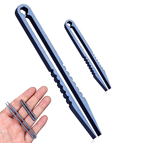2 Stück Mini-Titanpinzetten, tragbare Titanpinzetten, Reise-EDC-Pinzetten, Legierungspinzetten, Survival-Pick-Up-Pinzetten, tragbare kleine Pinzetten, EDC-Werkzeuge und Gadgets 2 Stück Mini-Titanpinzetten, tragbare Titanpinzetten, Reise-EDC-Pinzetten, Legierungspinzetten, Survival-Pick-Up-Pinzetten, tragbare kleine Pinzetten, EDC-Werkzeuge und Gadgets von KALIONE