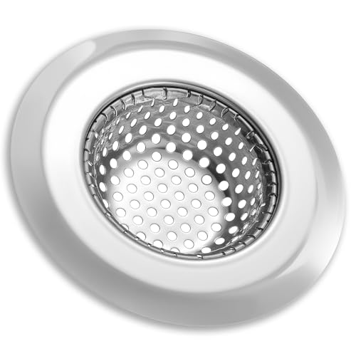 Abflusssieb Badewanne, Edelstahl Haarsieb Badewanne, 7.5 cm Dusche Abflusssieb, Silber Duschsieb Abfluss Haare, Abflusssieben Waschbecken von KALIONE