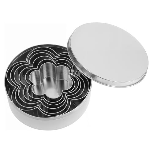 Ausstechformen Set Edelstahl Ausstecher Gänseblümchen-Ausstechform, Ausstechform aus Edelstahl, 5 Größen, Blumenformen zum Backen, Keksausstecher, Ausstechformen aus Metall zum Backen (Blume) von KALIONE