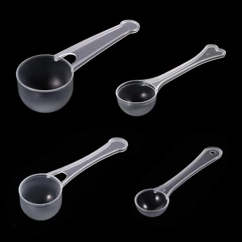 Messlöffel 10g 5g 3g 1g Dosierlöffel Transparent, 4 Stück Proteinpulver Messlöffel Waschpulverlöffel Milchpulverlöffel Milchpulverlöffel Transparent Dosierer Messlöffel 10g 5g 3g 1g Dosierlöffel Transparent, 4 Stück Proteinpulver Messlöffel Waschpulverlöffel Milchpulverlöffel Milchpulverlöffel Transparent Dosierer von KALIONE