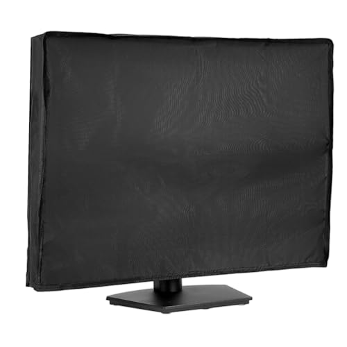 Schwarz Monitor Hülle 24 Zoll All-Inclusive Bildschirm Hülle 420D Oxford-Stoff Staubschutz Wasserdicht Abdeckhaube für PC Bildschirm von KALIONE