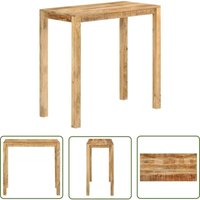 The Living Store Bartisch 112x55x108 cm Massivholz Mango - Holztisch - Wohnzimmer Dekoration - Mangoholz Tisch - Bartisch - Side Table von KALISSE