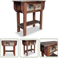 The Living Store Konsolentisch Gemischtes Altholz 80x35x80 cm - Holz Tisch - Wohnzimmer Dekoration - Vintage Stil - Sideboard - Kommode The Living Store Konsolentisch Gemischtes Altholz 80x35x80 cm - Holz Tisch - Wohnzimmer Dekoration - Vintage Stil - Sideboard - Kommode von KALISSE