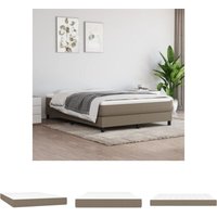 The Living Store Taschenfederkernmatratze Taupe 140x190x20 cm Stoff - Matratzen - Taupe von KALISSE