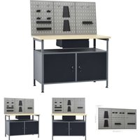 The Living Store Werkbank mit 3 Werkzeugwänden - Werkbänke von KALISSE