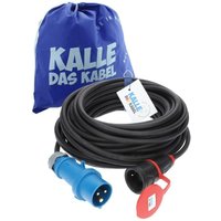 Kalle Das Kabel - Kalle Adapterkabel cee 230V 16A 1,5mm² auf Schuko IP44 20 Meter von KALLE DAS KABEL