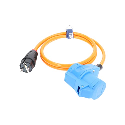 CEE Adapterleitung Kalle Blue Extreme Signal SCHUKO auf CEE Winkelkupplung 3G 2,5mm² 1,5 Meter von KALLE DAS KABEL