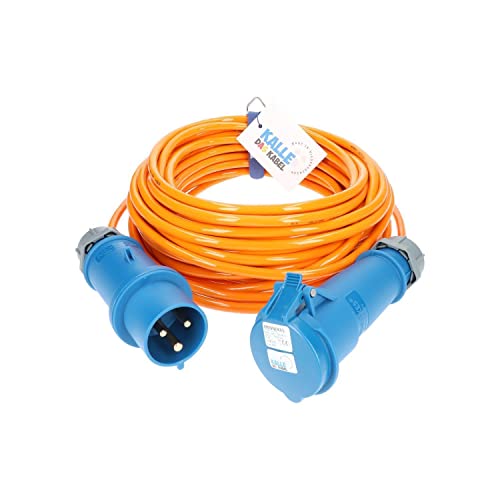 CEE Verlängerung KALLE Blue 32A EXTREME SIGNAL 4,0mm² Industrie Bau Boot Womo Camping Vollpur-Premium-Leitung mit 15 Jahren Garantie 5 Meter von KALLE DAS KABEL
