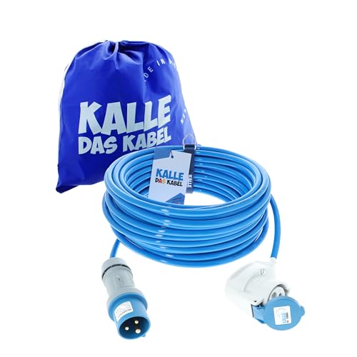 CEE Verlängerung KALLE Blue EXTREME 2,5mm² Winkel KOMPAKT 20 Meter von KALLE DAS KABEL