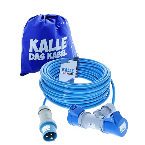 CEE Verlängerung KALLE Blue EXTREME 2,5mm² mit 2-fach-Kupplung 20 Meter CEE Verlängerung KALLE Blue EXTREME 2,5mm² mit 2-fach-Kupplung 20 Meter von KALLE DAS KABEL