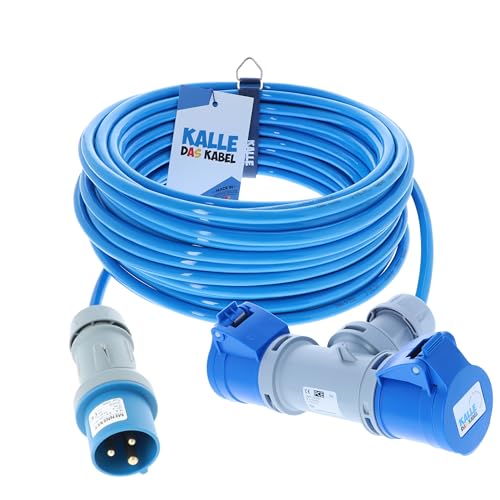 CEE Verlängerung KALLE Blue EXTREME 2,5mm² mit 2-fach-Kupplung 5 Meter von KALLE DAS KABEL
