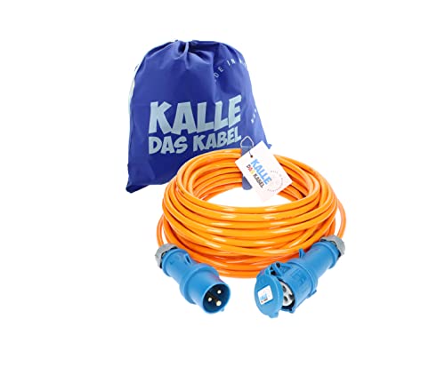 CEE Verlängerung KALLE Blue SIGNAL 2,5mm² Industrie Bau Boot Womo Camping Vollpur-Premium-Leitung mit 15 Jahren Garantie 30 Meter von KALLE DAS KABEL