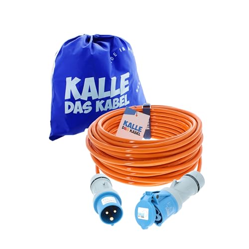 CEE Verlängerung KALLE Blue SIGNAL 2,5mm² Industrie Bau Boot Womo Camping Vollpur-Premium-Leitung mit 15 Jahren Garantie 30 Meter von KALLE DAS KABEL