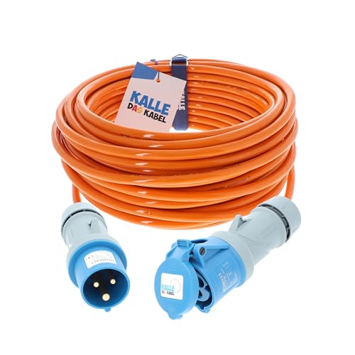 CEE Verlängerung KALLE Blue SIGNAL 2,5mm² Industrie Bau Boot Womo Camping Vollpur-Premium-Leitung 5 Meter von KALLE DAS KABEL