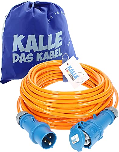 CEE Verlängerung KALLE Blue SIGNAL Industrie Bau Boot Womo Camping Vollpur-Premium-Leitung mit 15 Jahren Garantie (35 Meter) von KALLE DAS KABEL