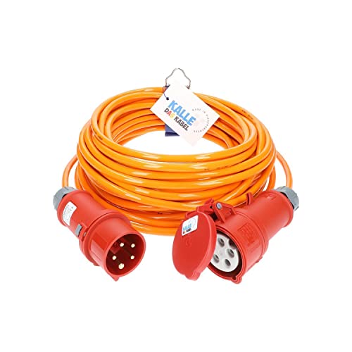 CEE Verlängerung KALLE Red EXTREME SIGNAL 16A 10 Meter, 5G 2,5mm² für Handwerker Heimwerker Baustellen und dem Einsatz im Außenbereich von KALLE DAS KABEL
