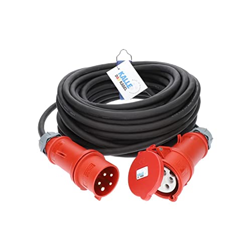 KALLE DAS KABEL CEE-Verlängerungskabel Gummi H07RN-F 5G 4,0mm² 400V 32A 30 Meter von KALLE DAS KABEL