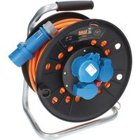 Kalle Das Kabel - Kalle Campingkabeltrommel cee 230V 16A 2,5mm² Extreme Signal Orange IP44 25 Meter von KALLE DAS KABEL