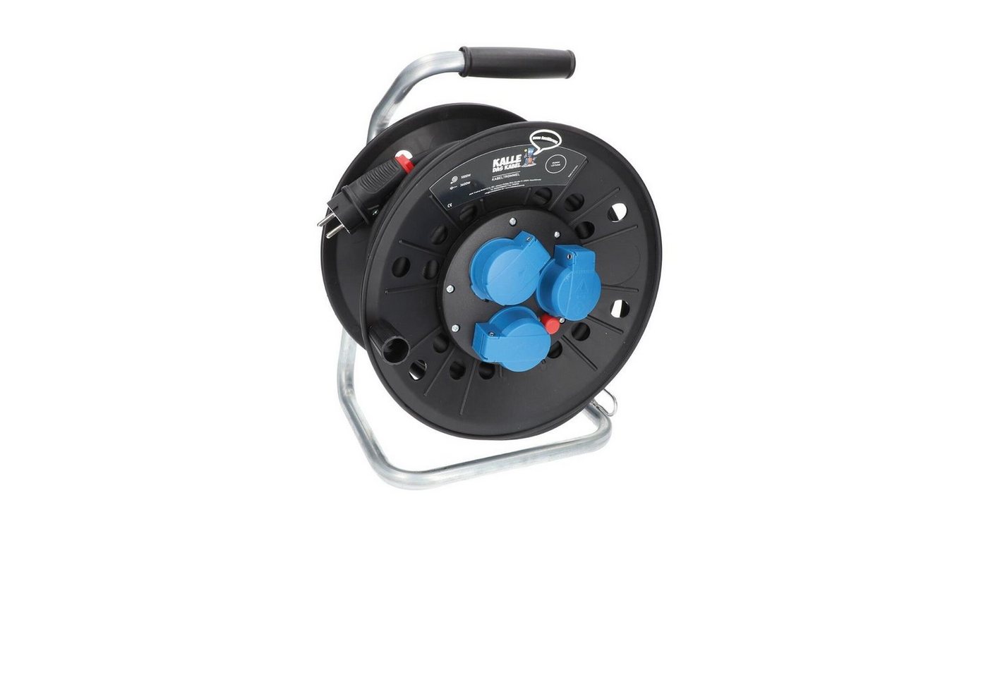 KALLE DAS KABEL Kalle Kabeltrommel Schuko H07RN-F 3G 1,5 mm² IP44 25 Meter Kabeltrommel (Kabellänge 2500 m) von KALLE DAS KABEL