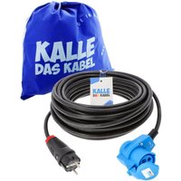 Kalle Adapterkabel Schuko 1,5 mm² auf CEE 230V Winkel IP44 25 Meter Kalle Adapterkabel Schuko 1,5 mm² auf CEE 230V Winkel IP44 25 Meter von KALLE DAS KABEL