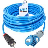 Kalle Adapterkabel Schuko 2,5mm² auf CEE 230V Extreme Blau IP44 5 Meter Kalle Adapterkabel Schuko 2,5mm² auf CEE 230V Extreme Blau IP44 5 Meter von KALLE DAS KABEL